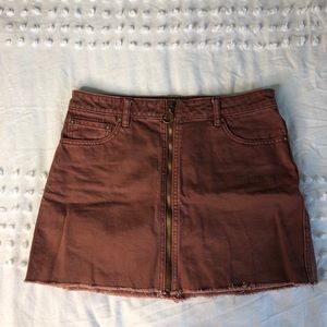 free people denim skirt
